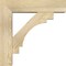 Ekena Millwork Merced Block Rough Sawn Bracket w/ Offset Brace, Douglas Fir, 6"W x 22"D x 22"H BKT0604X22X22MRC05RDF - alternate 4